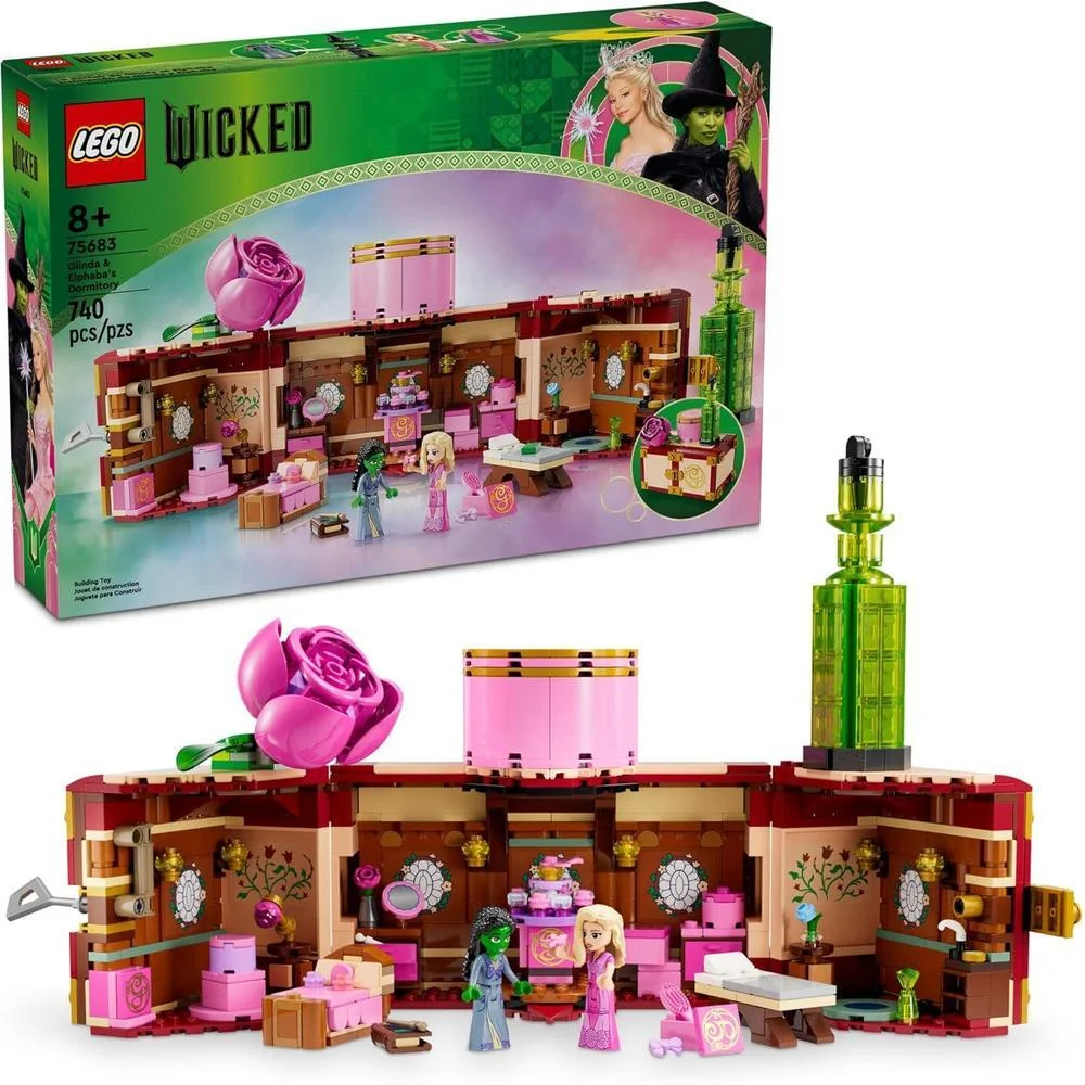 LEGO Dormitorio de Glinda y Elphaba - Juguete Construible para Niños - Regalo Perfecto para Fans de Wicked