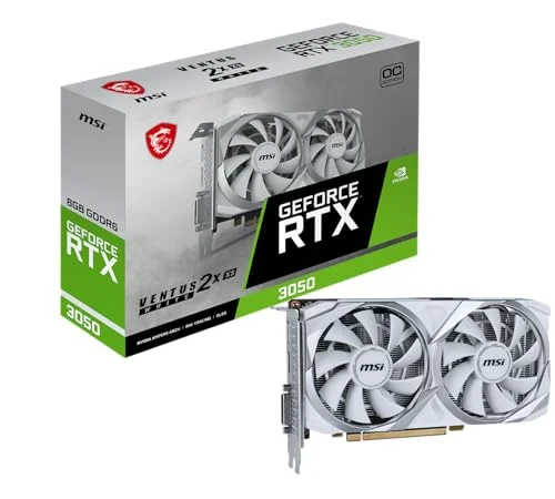 Tarjeta de video MSI GeForce RTX 3050 Ventus 2X XS White 8GB OC