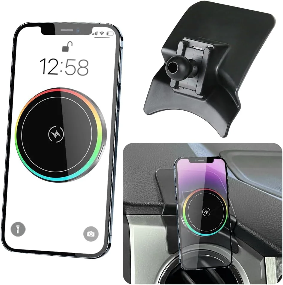Soporte magnético para celular con carga inalámbrica 15W para Toyota Tundra 2014-2021