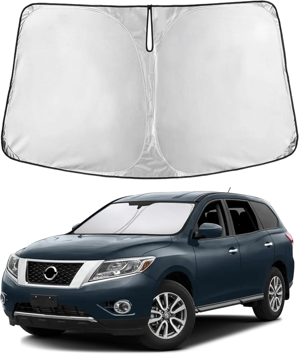 Parasol para parabrisas EcoNour compatible con Nissan Pathfinder 2013-2020