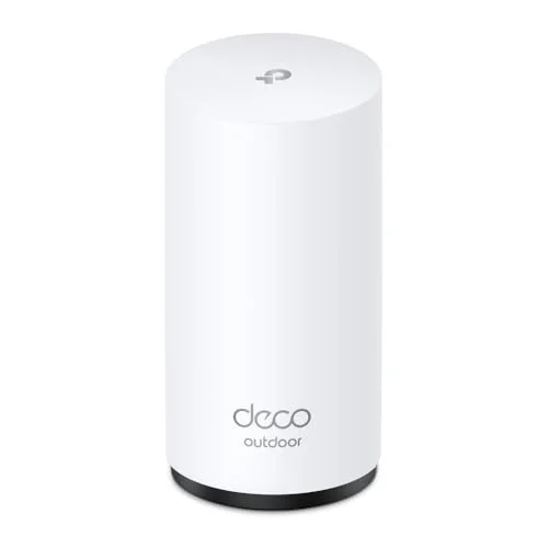 TP-Link Deco 7 Outdoor BE65 BE11000 Tri-Band Wi-Fi 7 Mesh Extender | Up to 3,000 sq.ft, 2 * 2.5G PoE+ Ports, IP65 Waterproof | Multiple Mount Options | 6 GHz, MLO, Homeshield, 320 MHz, AI-Roaming