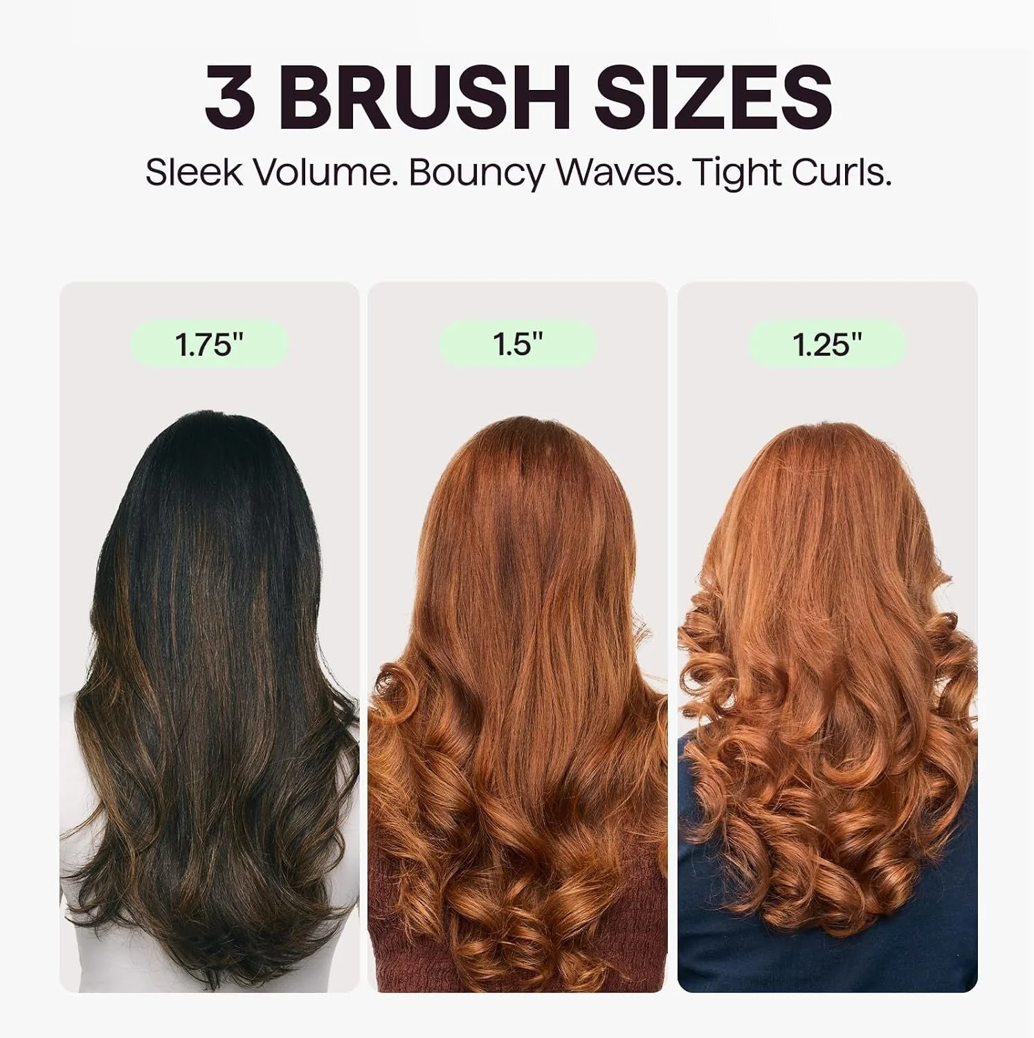 wavytalk Thermal Brush Set Heatwave Pro 3 Size Ionic Heated Round Brush