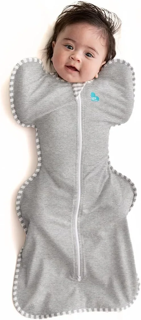 Manta de dormir Love to Dream Swaddle Up 1.0 TOG para bebé 5-8.5 lbs Gris