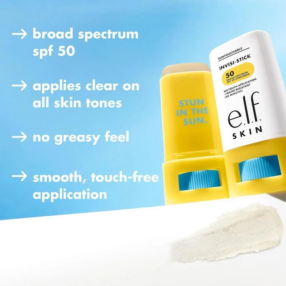 e.l.f. Invisi-Stick SPF 50 Protector Solar Transparente