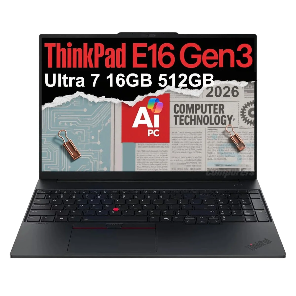 Laptop Lenovo ThinkPad E16 Gen 3 Intel Core Ultra 5 16GB DDR5 1TB SSD 16 pulgadas