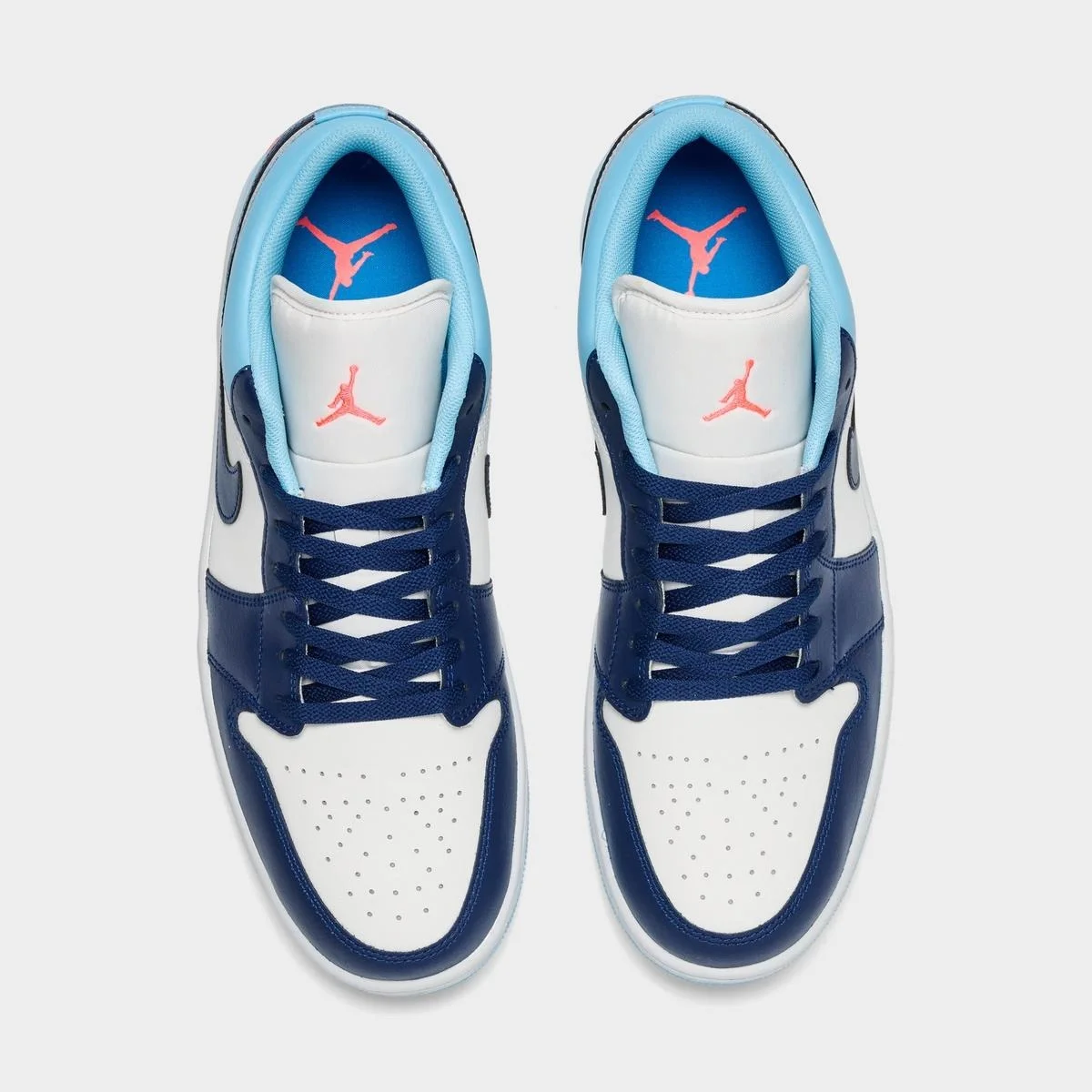 Air Jordan Retro 1 Low Casual Shoes Sail/Blue Chill/Hot Lava/Blue Void