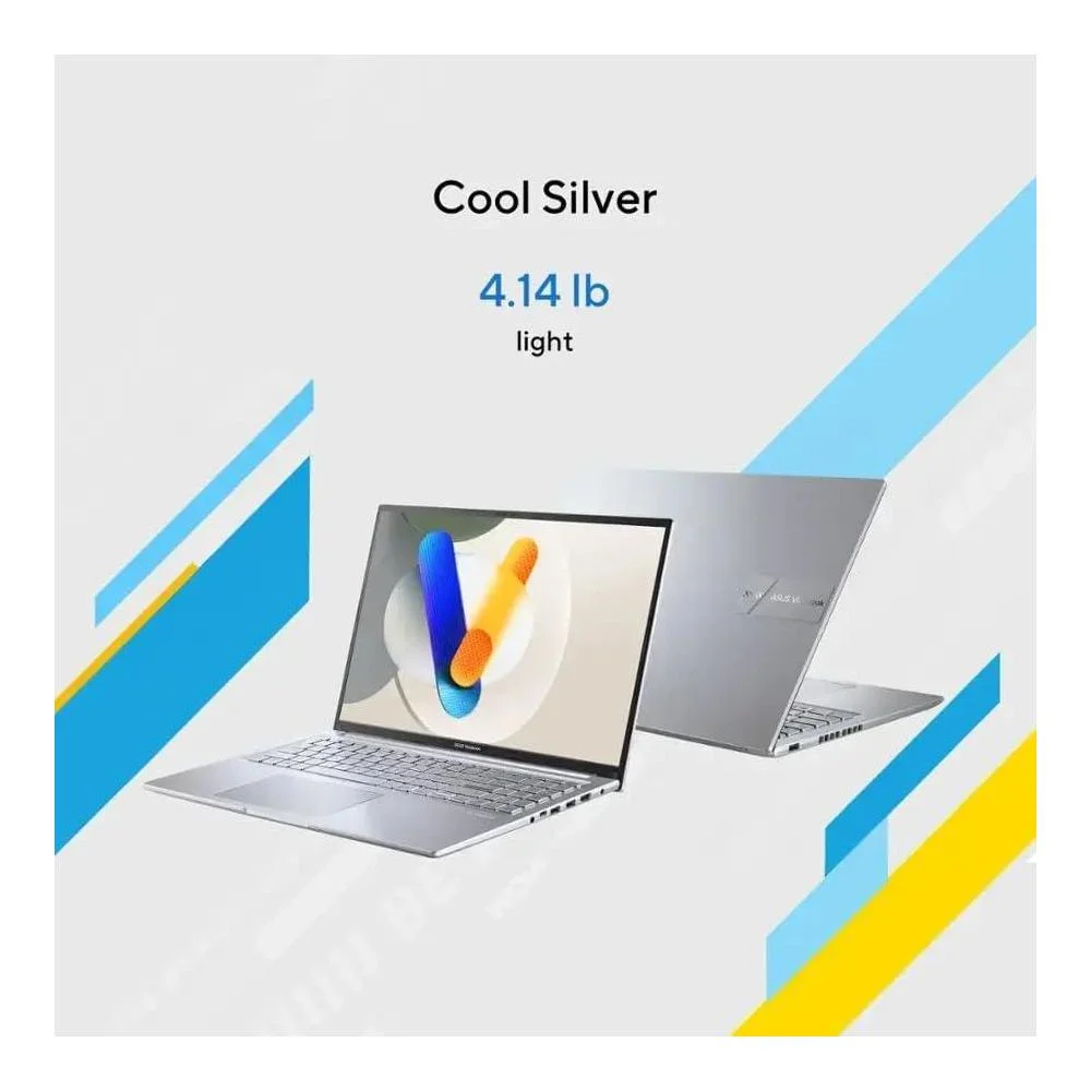 ASUS Vivobook 16 portátil con pantalla WUXGA, Intel i5, 16GB RAM, 512GB SSD, HDMI, Windows 11 Home, color plata