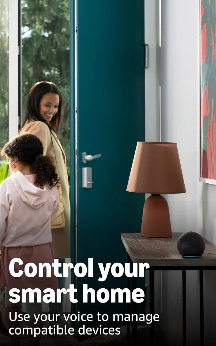 Echo & Alexa Amazon Echo Dot (newest model) - Vibrant sounding speaker, Designed for Alexa+, Great for bedrooms, dining rooms and offices, Glacier White