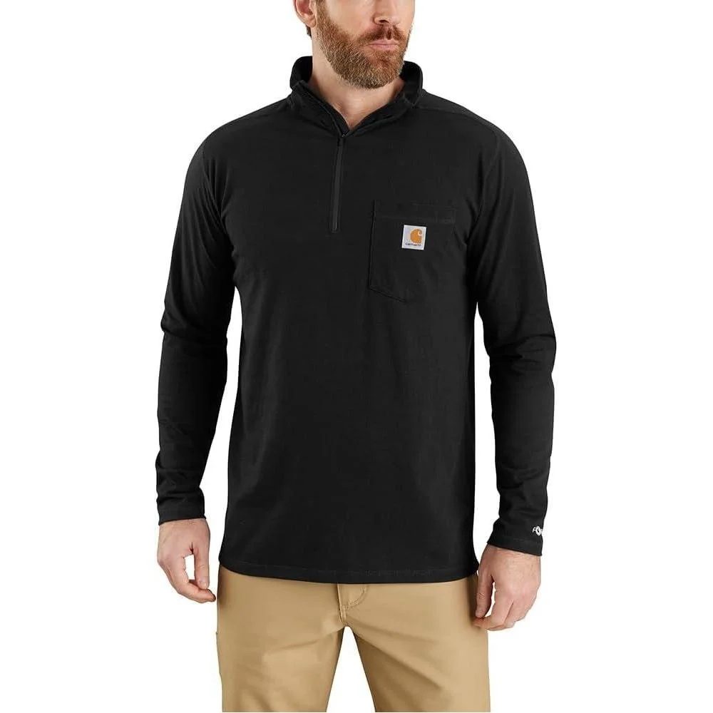 Camiseta Carhartt Force Relaxed Fit Quarter Zip Pocket para Hombre