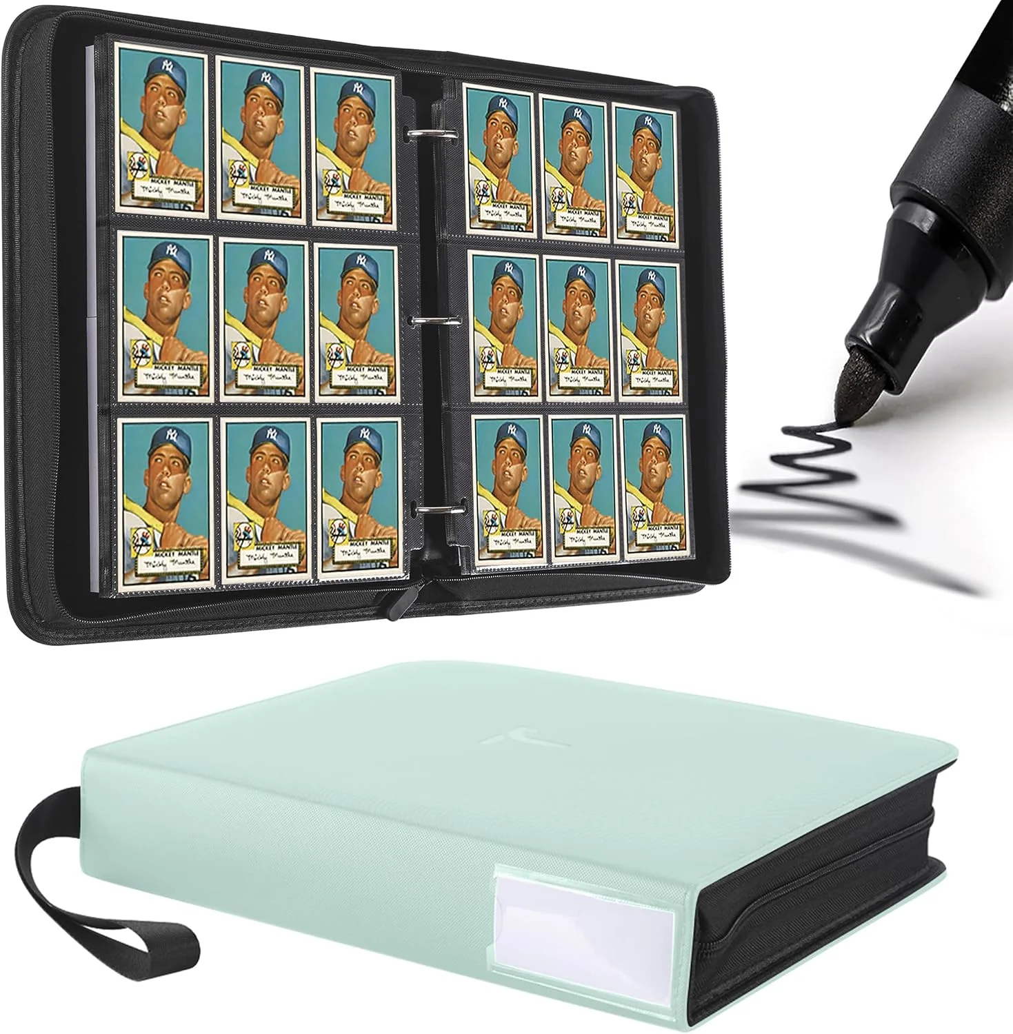 Álbum para cartas coleccionables 9 bolsillos TIFFDADA, capacidad 810+ cartas