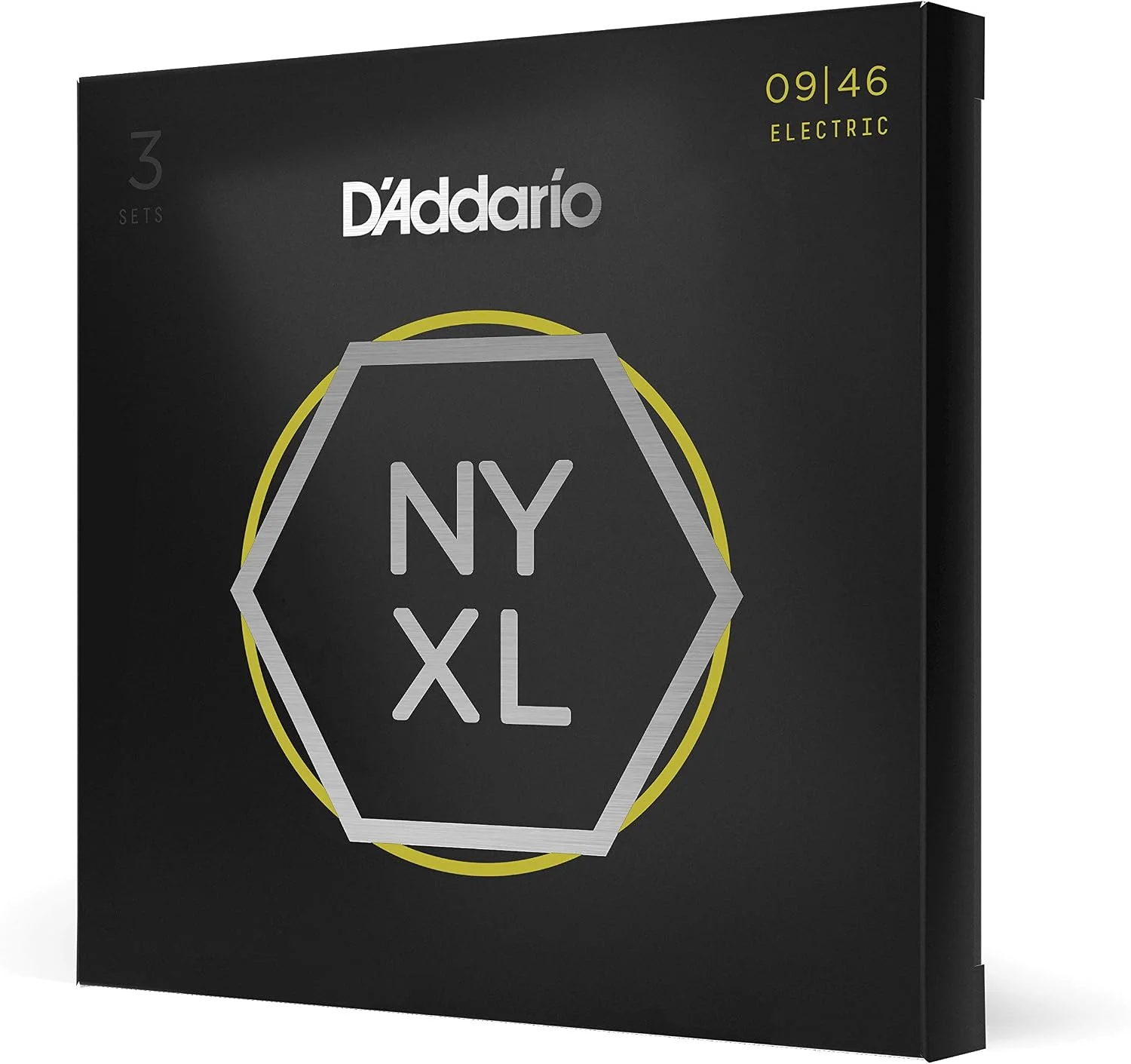 Cuerdas para guitarra eléctrica D'Addario NYXL 09-46, 3 juegos
