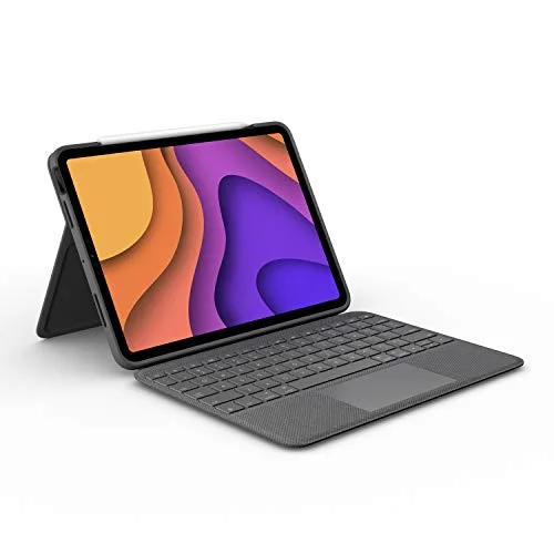 Funda Logitech Flip Folio Keyboard Case para iPad Air 11 pulgadas Grafito