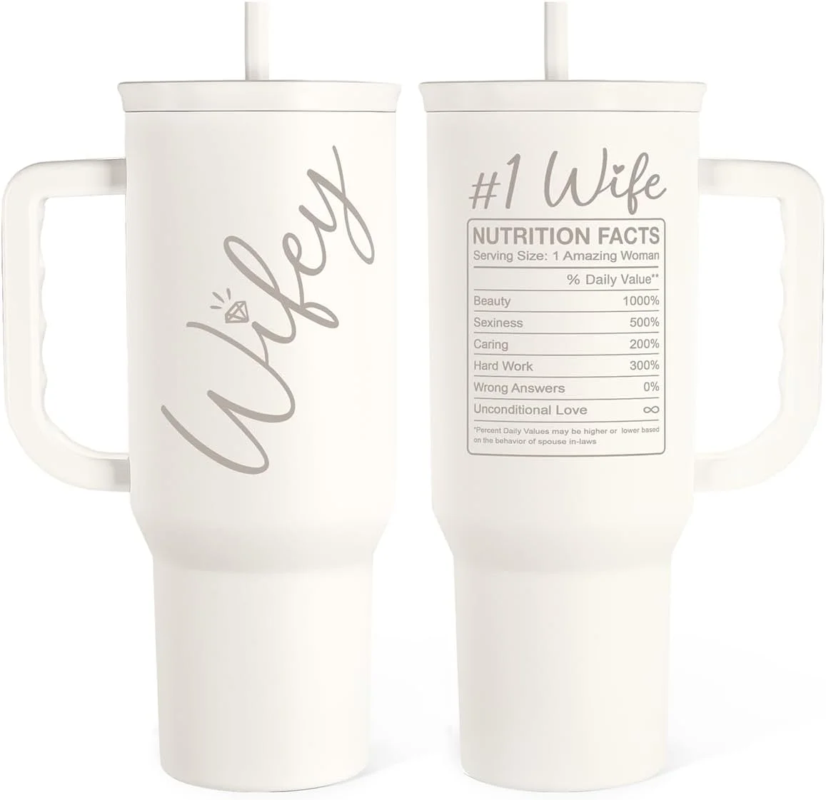Vaso térmico SANDJEST acero inoxidable 40 oz con asa y popote
