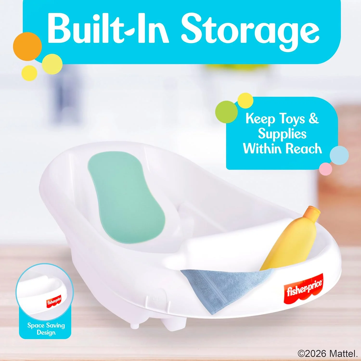 Fisher-Price 3 en 1 Grow with Baby Bañera para Bebé con Hamaca de Soporte