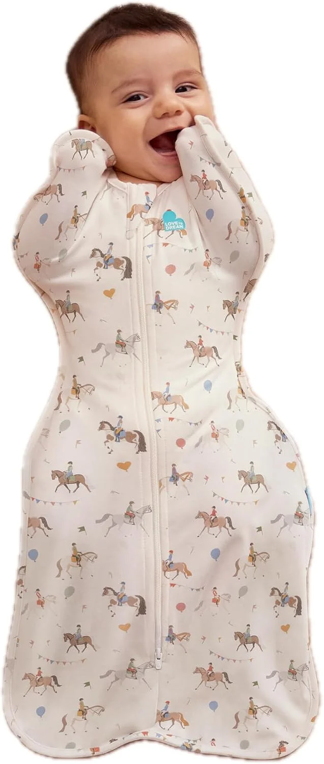 Love to Dream Swaddle Up Saco de Dormir para Bebé 1.0 TOG 8-13 lbs Caballo