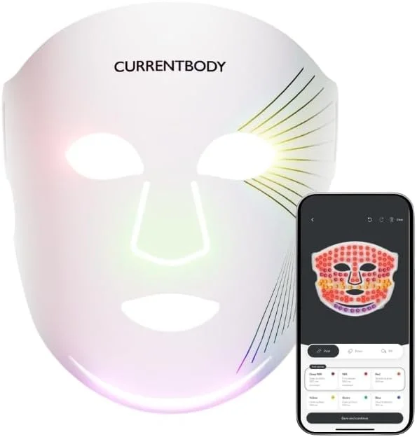 CurrentBody LED Series 3 - Mascarilla Facial de Fototerapia LED (6 longitudes de onda, MyDose)