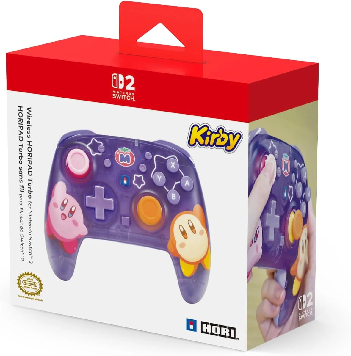 Mando inalámbrico HORI Wireless HORIPAD Turbo Kirby & Waddle Dee para Nintendo Switch 2