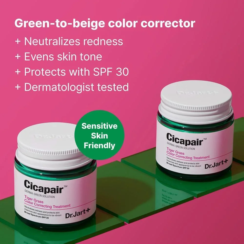 Dr. Jart+ Cicapair Soothing Tratamiento Coreano Corrector con Centella Asiatica y SPF 30 para el Rostro