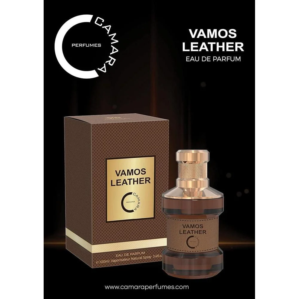 Vamos Leather Eau De Parfum Para Hombres, fragancia sofisticada con notas de madera y cuero, de 100ml