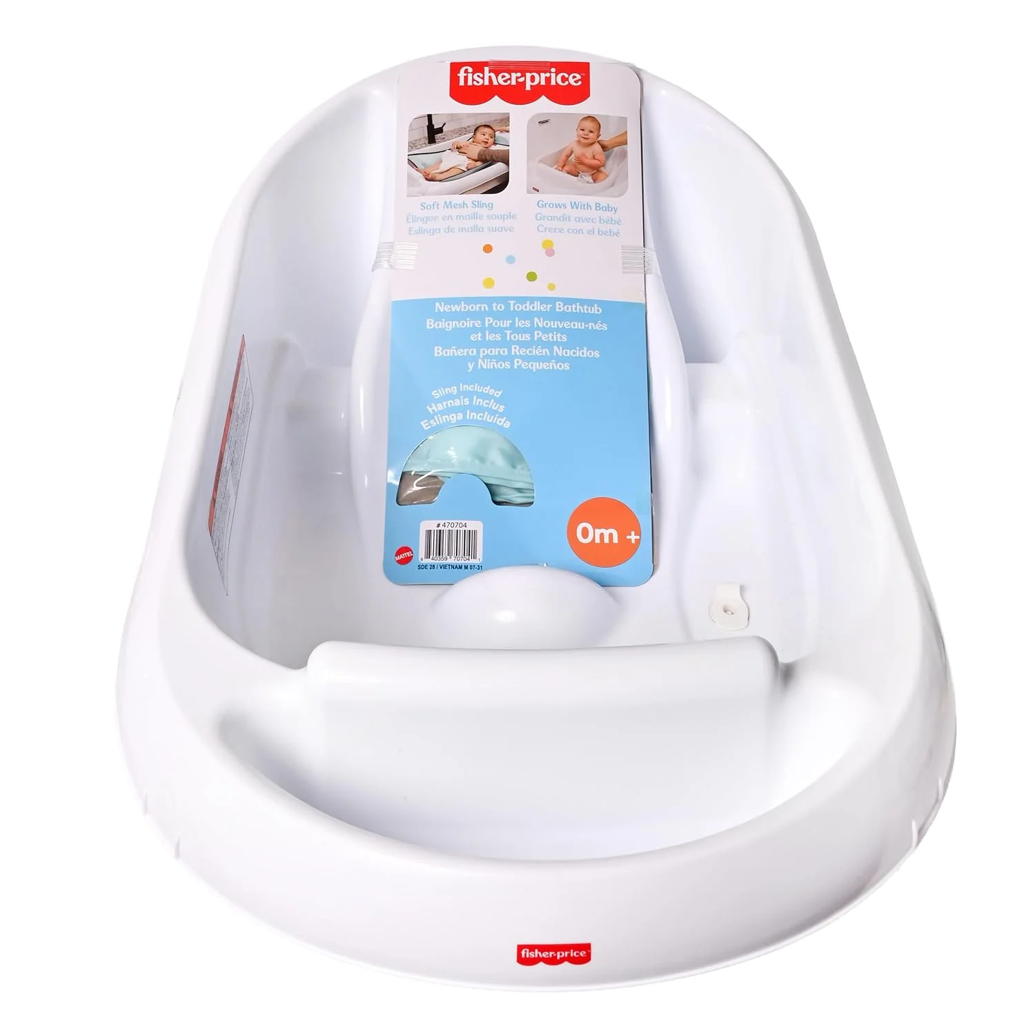 Fisher-Price 3 en 1 Grow with Baby Bañera para Bebé con Hamaca de Soporte