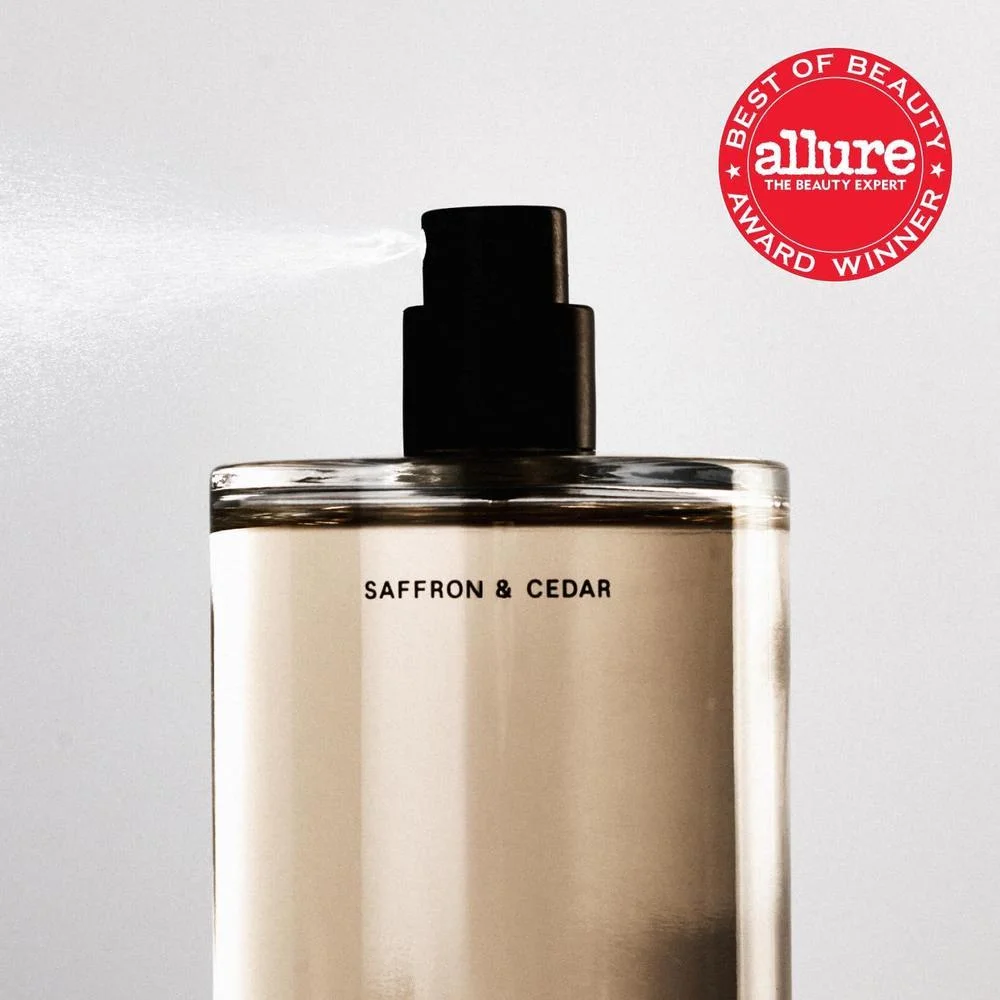 Salt & Stone Body Mist con aroma de azafrán y cedro, para cabello y cuerpo, hidratante, unisex, vegano y sin crueldad