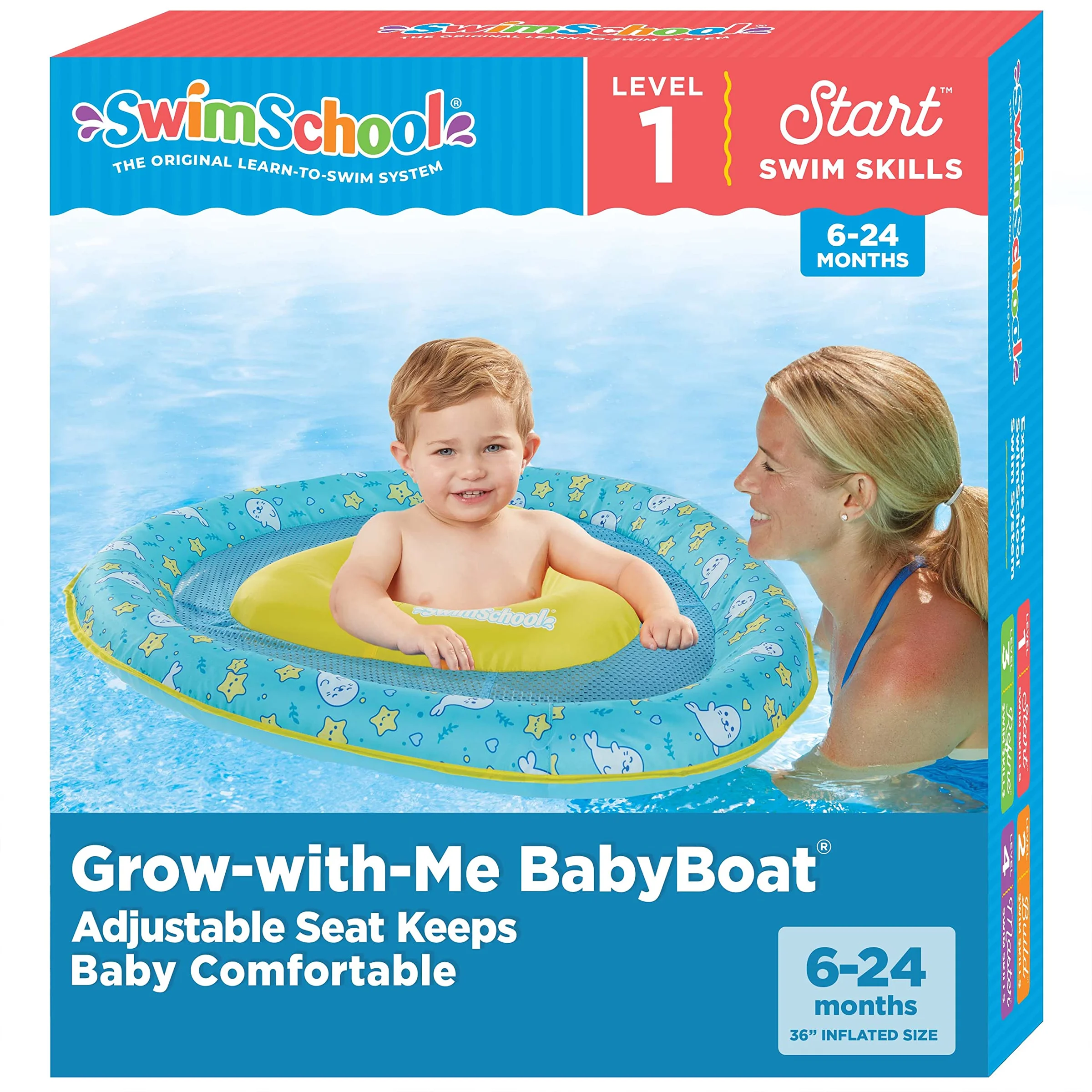 Flotador inflable para bebé Swimschool Splash & Play, 6-24 meses