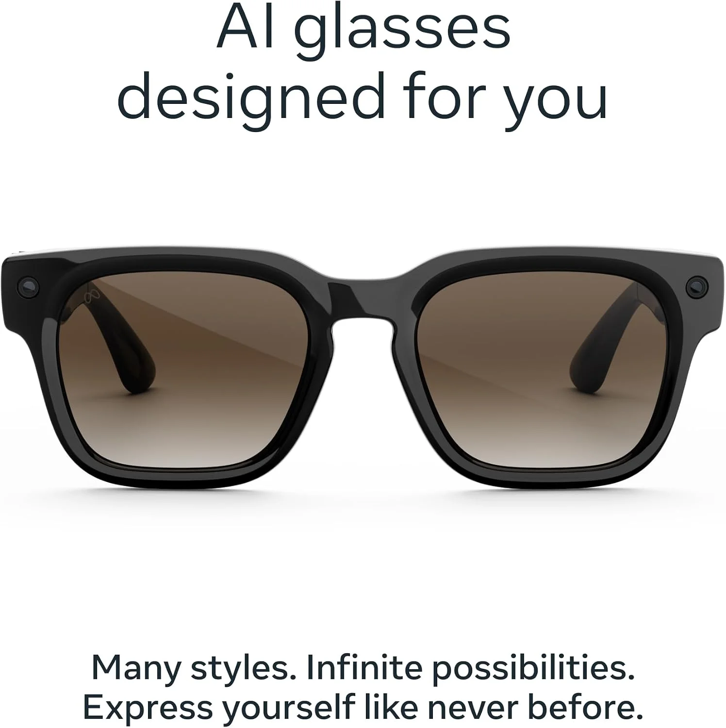 Meta Fury - Black / Brown Gradient — Lentes AI con cámara y audio