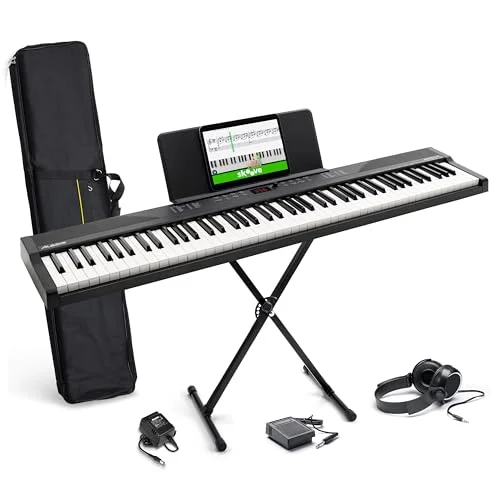 Alesis Recital Play 88-Key Piano Keyboard Bundle