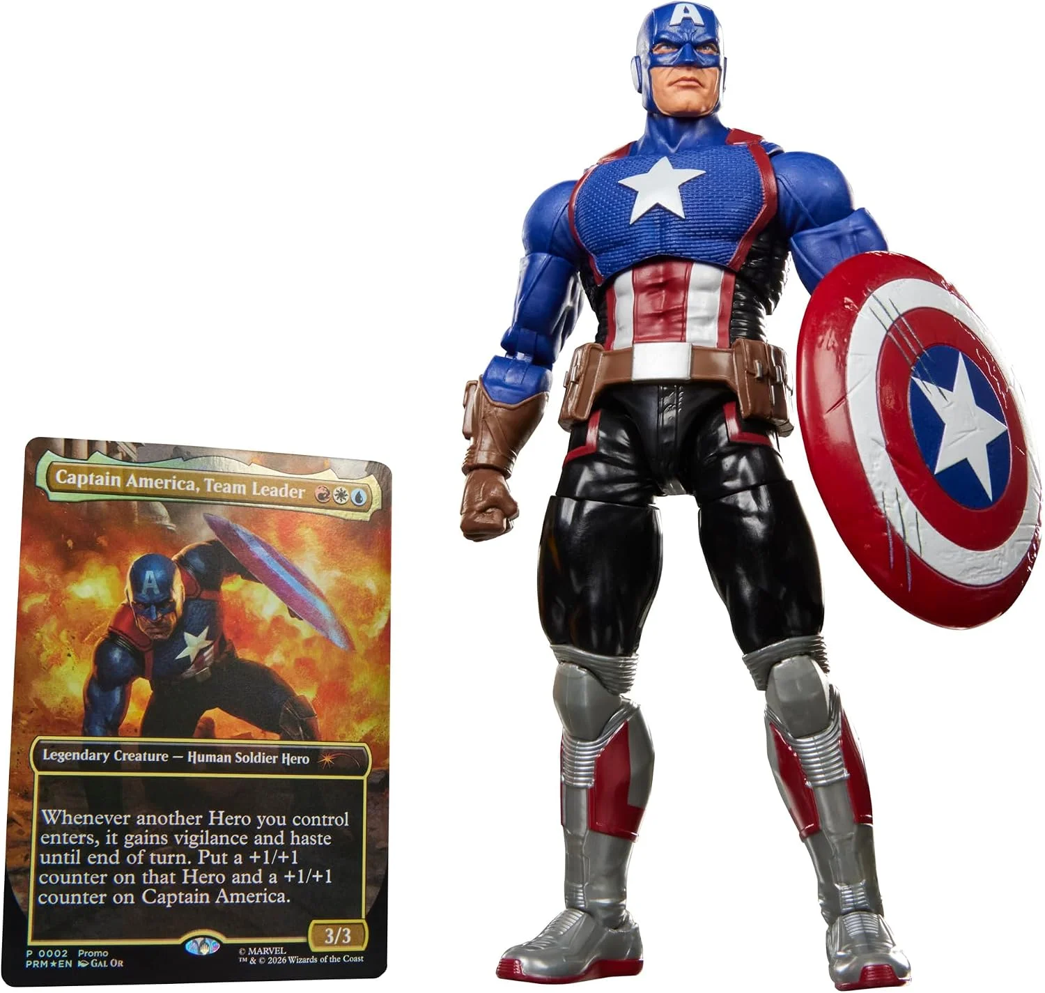 Figura de Acción Marvel Legends Series Captain America Magic: The Gathering Avengers Twilight