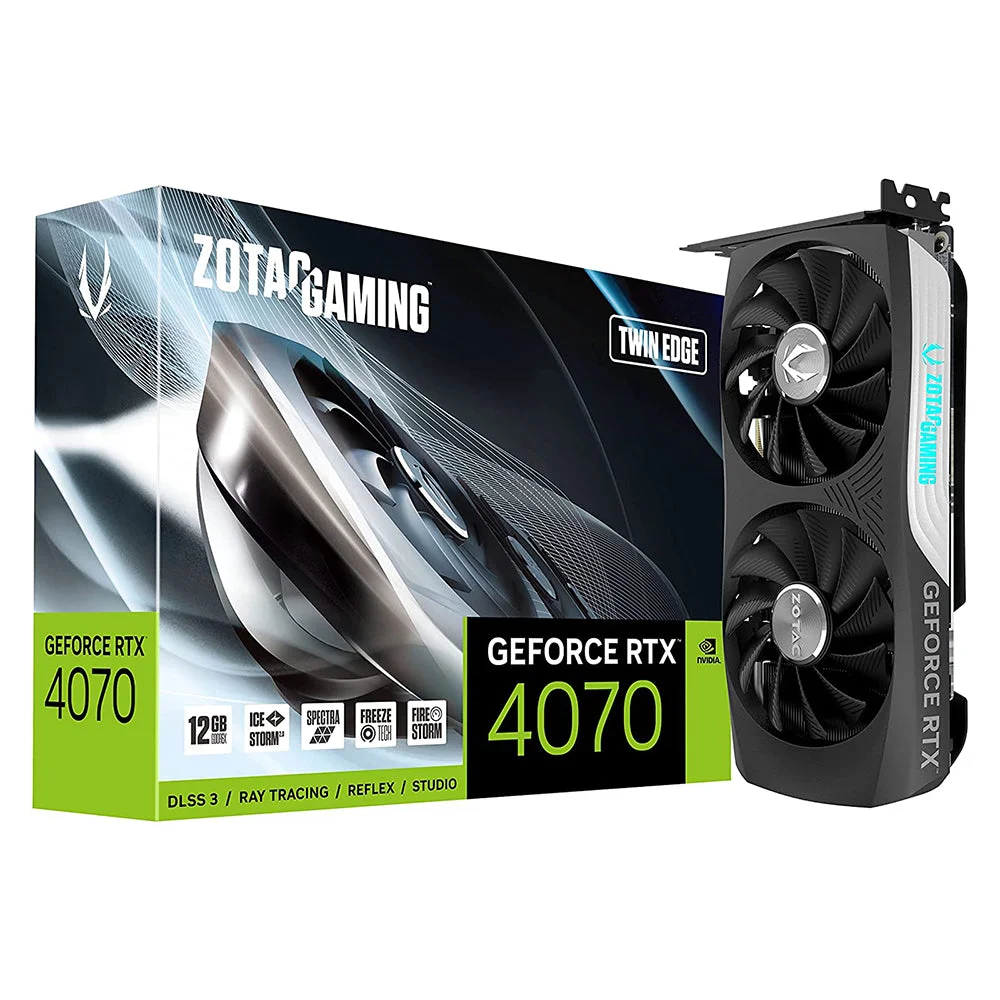 Tarjeta de video ZOTAC Gaming GeForce RTX 4070 Twin Edge ZT-D40700E-10M 12GB 2475 MHz