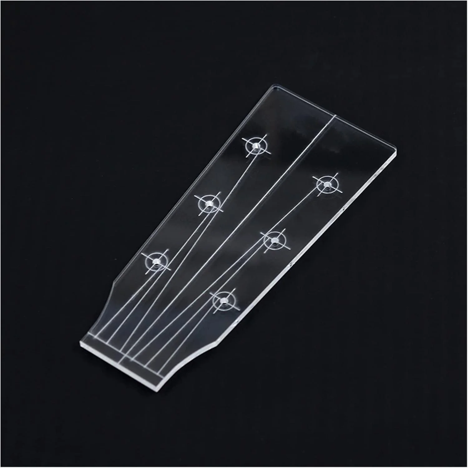 Plantilla de cabeza de guitarra Cobyda transparente para guitarra eléctrica, acústica y ukelele