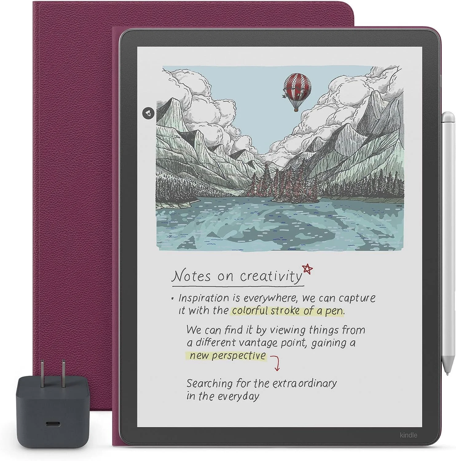 Amazon Kindle Scribe Colorsoft Essentials Bundle - Graphite (grafito) (Lápiz Premium + Folio)