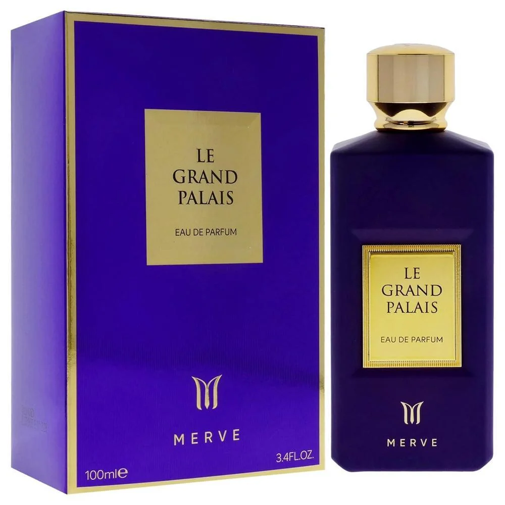 Merve Le Grand Palais para mujer, Eau de Parfum, una fragancia majestuosa con notas de frutas y maderas