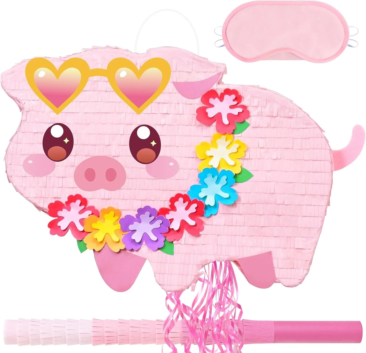 Piñata Cerdo WERNNSAI para Fiesta Temática Hawaiana
