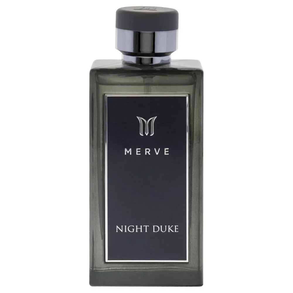 Merve Night Duke para hombre - Perfume elegante con flores y ámbar gris, notas marinas refrescantes