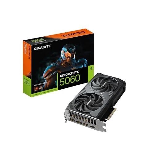 Tarjeta de video GIGABYTE GeForce RTX 5060 WINDFORCE OC 8GB GDDR7