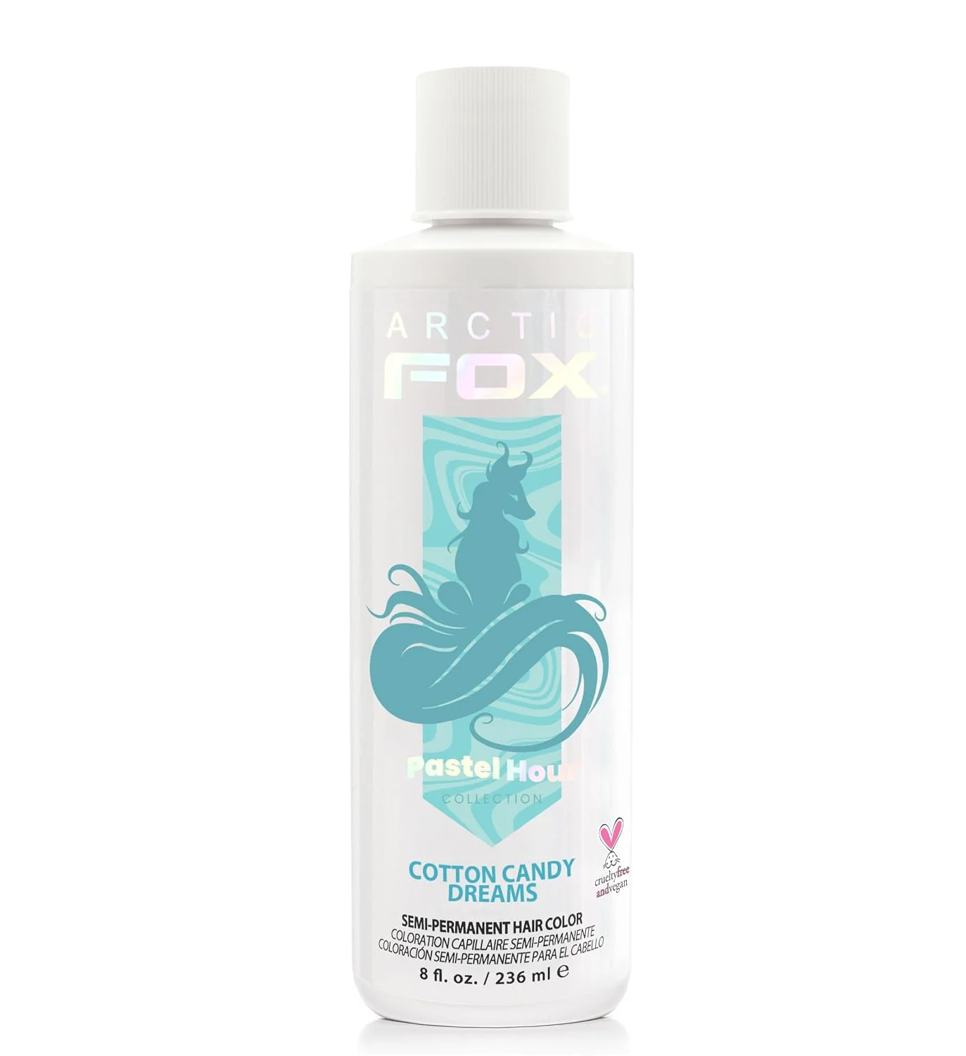 Tintura Semipermanente Arctic Fox Cotton Candy Dreams Azul Pastel 8 fl oz
