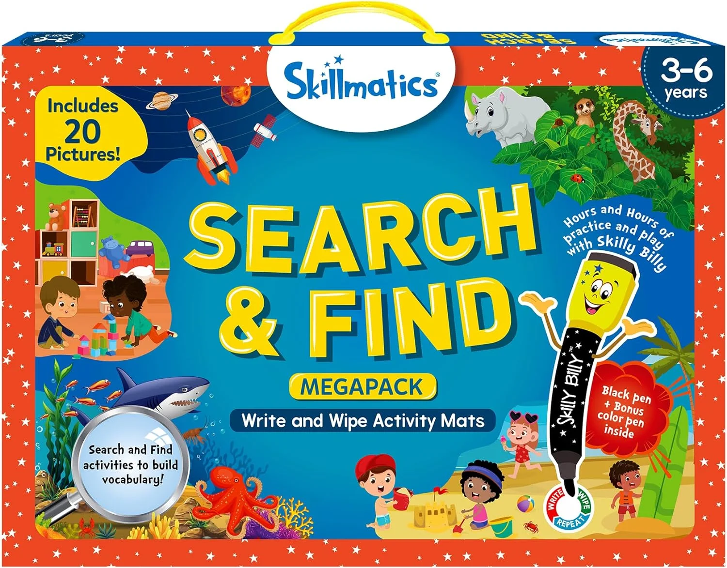 Juego de actividades Search and Find Megapack Skillmatics para preescolar
