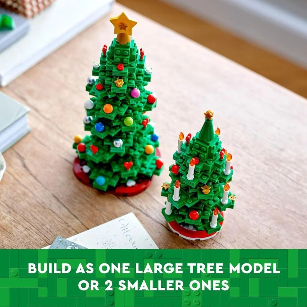 LEGO Árbol de Navidad, juguete de construcción para niños y niñas a partir de 12 años, mini decoración navideña para el hogar