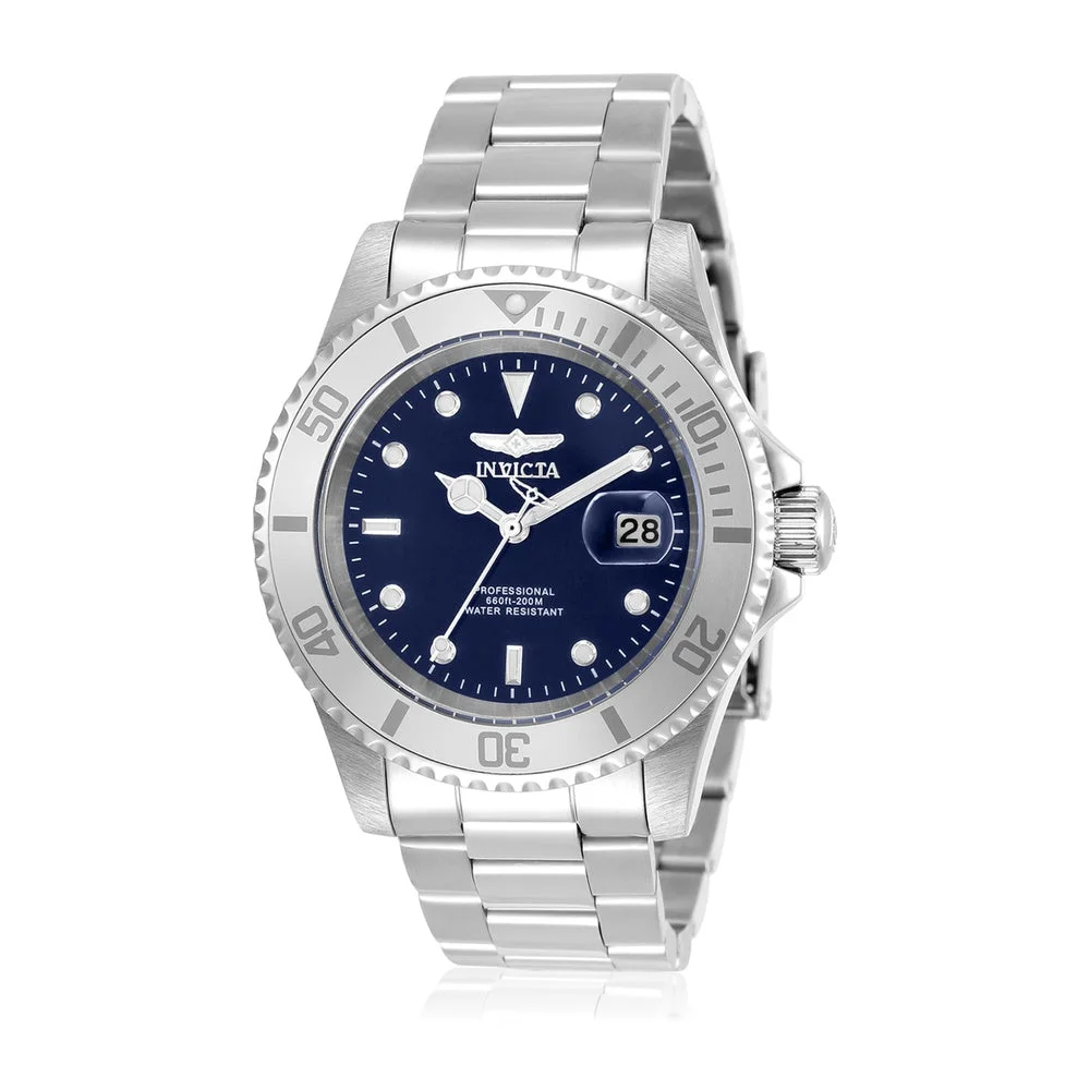 Reloj Invicta Pro Diver 40mm Esfera Azul Acero Inoxidable Tono Plata Modelo 34023