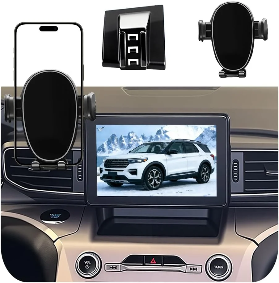 Soporte para celular de auto para Ford Explorer 2020-2024 con rotación 360°