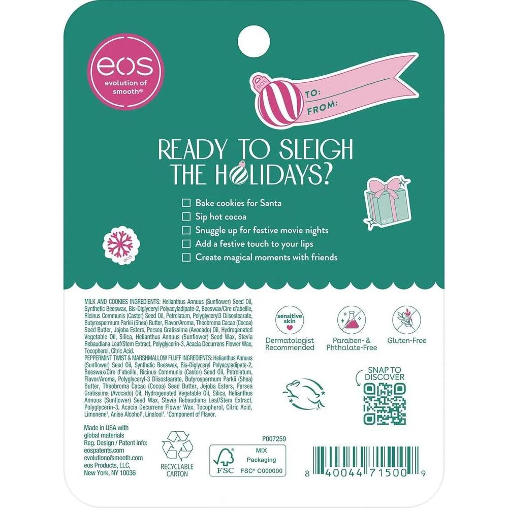 Eos Holiday Set Mini Super Bálsamos Hidratación 24H