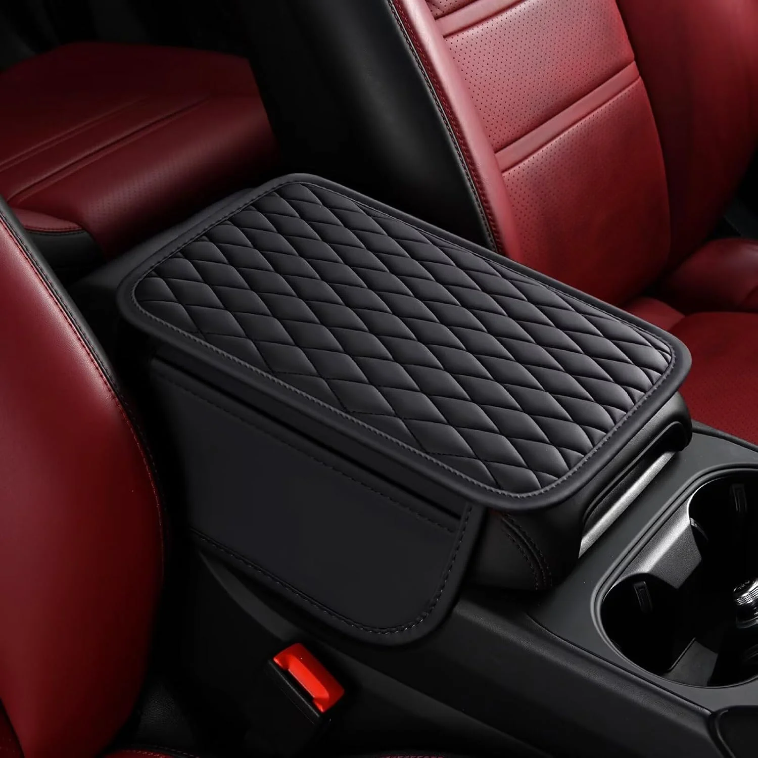Funda para consola central Bnmffyu para Jeep Renegade negro