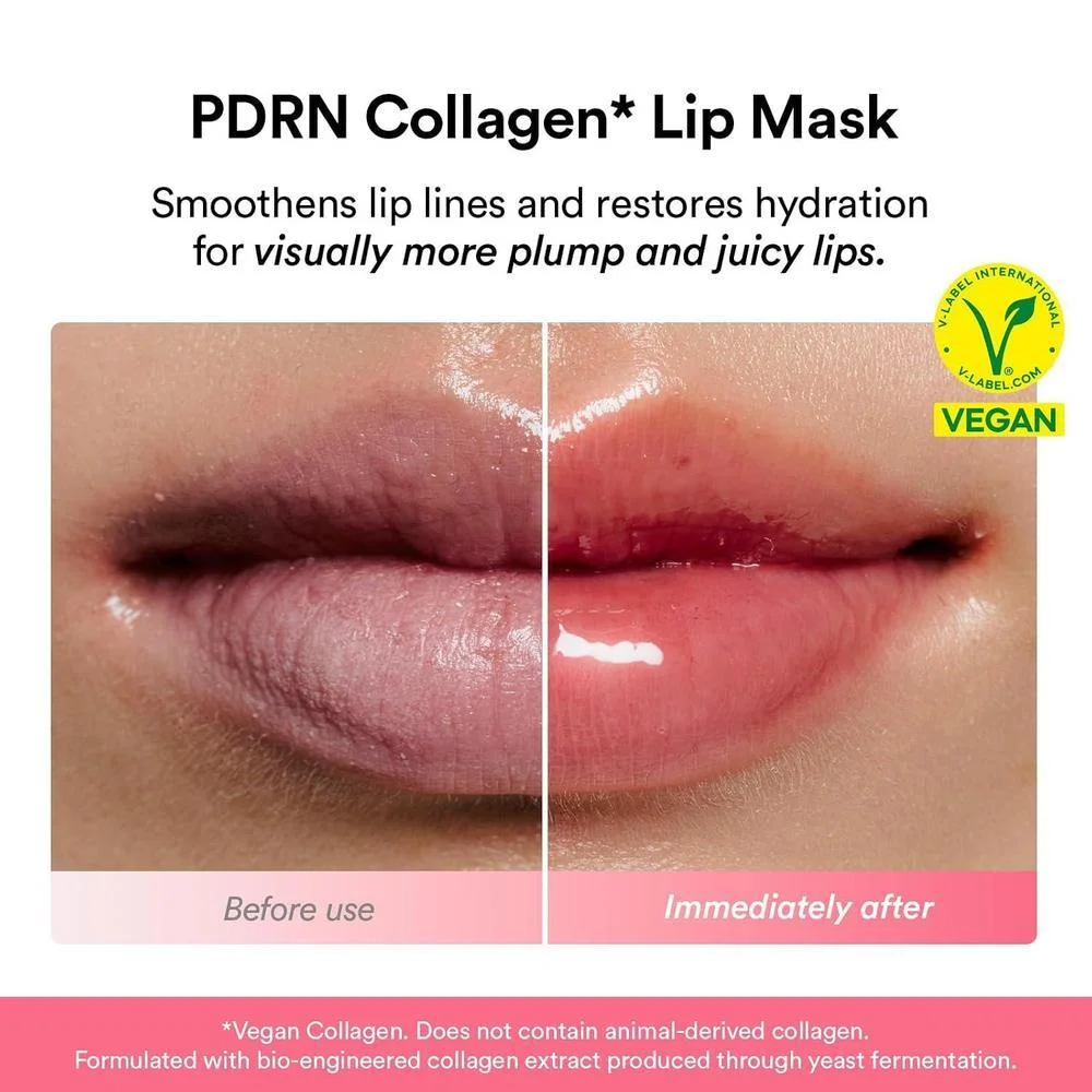 Abib PDRN Mascarilla Brillante para Labios, Bálsamo Nocturno Coreano, Hidratante Intensivo y Reparador para Labios Secos y Escamosos