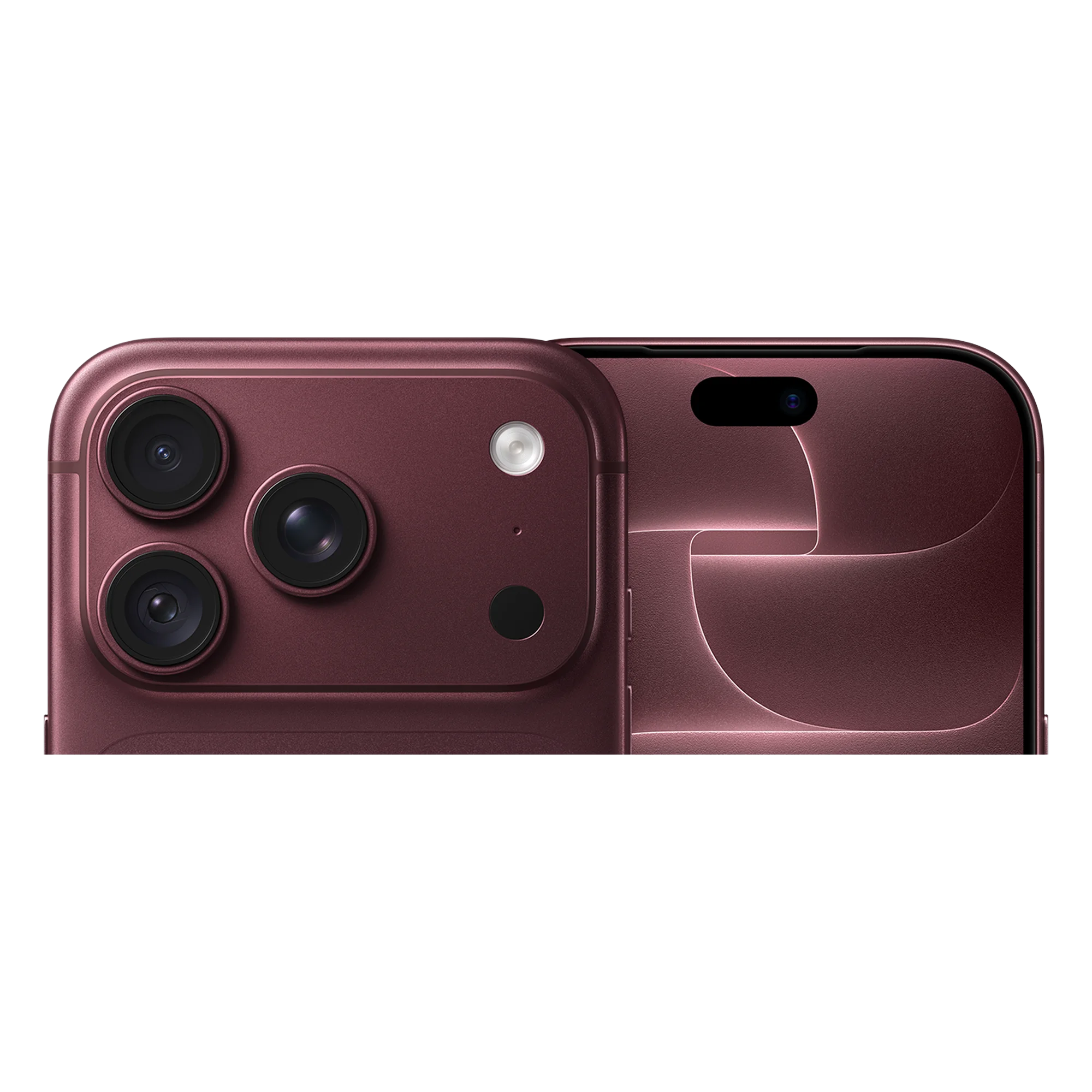 iPhone 18 Pro Borgoña (2026) — detalle del acabado