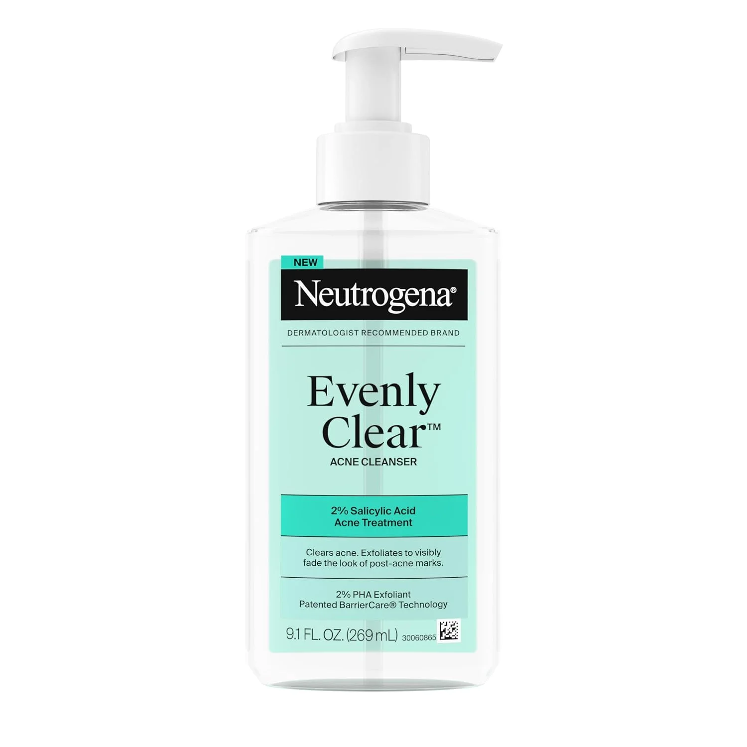 Limpiador Facial Neutrogena Evenly Clear Acne Cleanser 9.1 fl oz