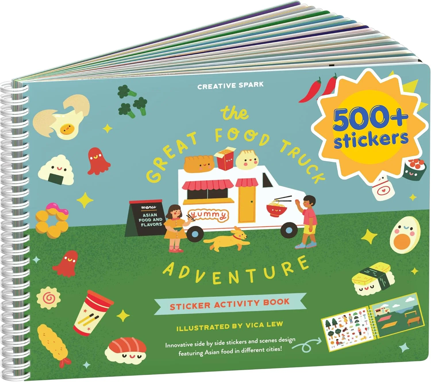 Cupkin Food Truck Adventure Coloring & Sticker Book | 500+ Stickers