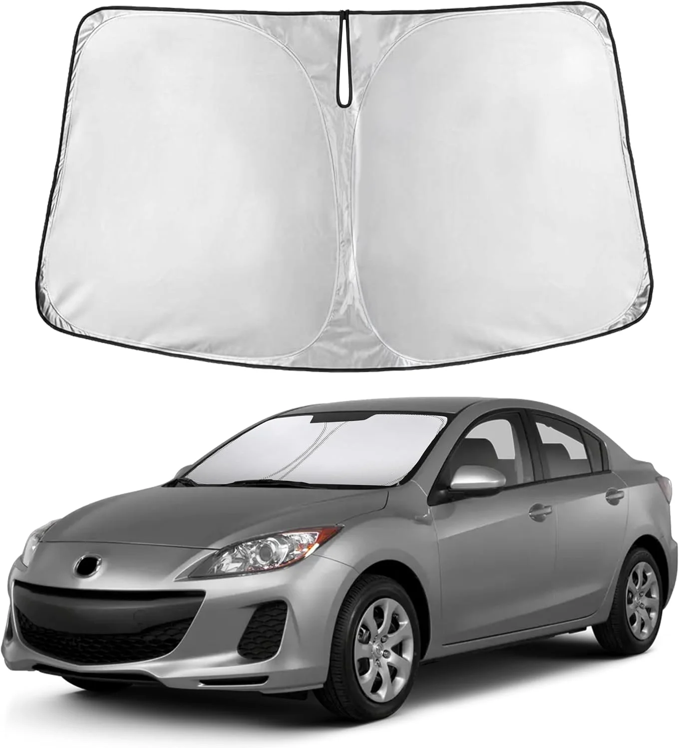 Parasol para parabrisas EcoNour compatible con Mazda 3 2014-2018