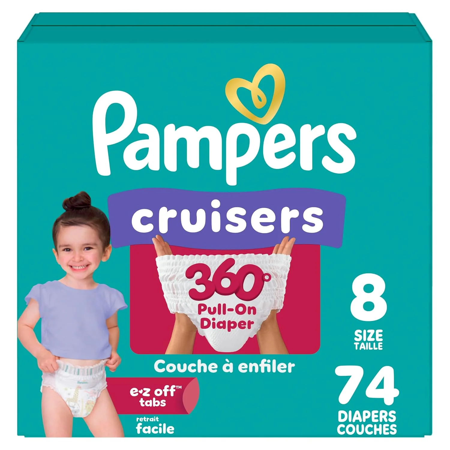 Pampers Cruisers 360 Pañales Tipo Calzoncito para Bebé Tallas 3 a 8