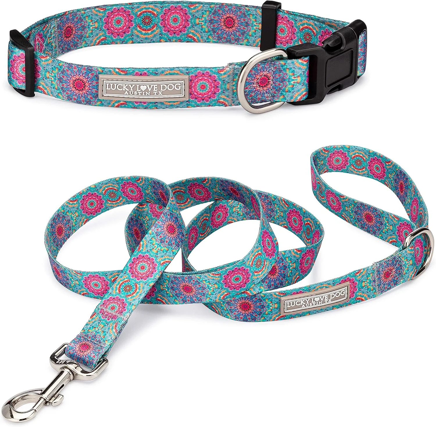 Juego de Collar y Correa Lucky Love Dog Clara para Perros Pequeños